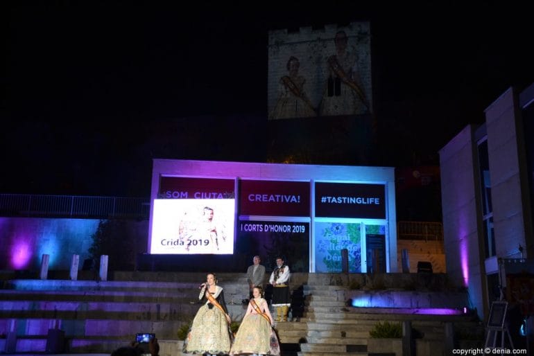 Crida de las falleras mayores de Dénia 2019 - Amparo y Neus