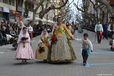 02 Ofrenda de flores fallas Dénia 2019 – Falla Camp Roig