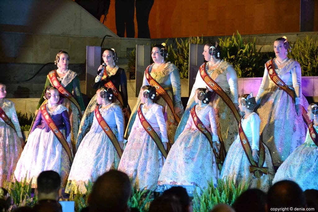 05 crida de las falleras mayores de denia 2019 cortes de honor