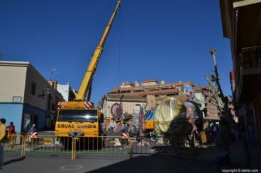 Plantà fallas Denia 2019 – Falla Oeste