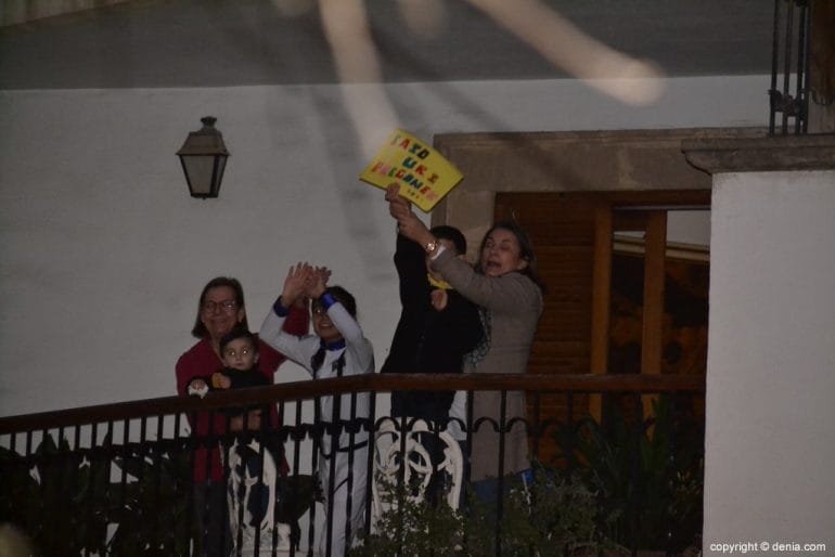 Pregón Fallas Dénia 2019 - Animadores desde el balcón
