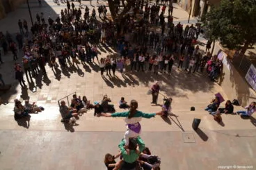 Concentración 8 Marzo 2019 en Dénia – Muixeranga de la Marina Alta