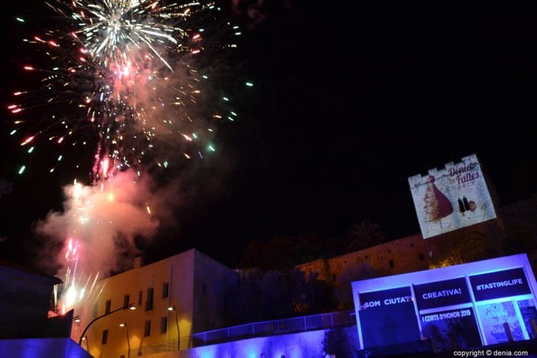 Pregón Fallas Dénia 2019 - Fuegos artificiales