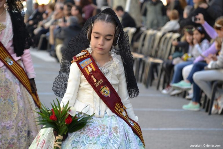Ofrenda Fallas Dénia 2019 - Corte de honor infantil