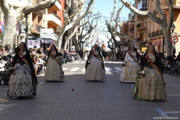 Ofrenda Fallas Dénia 2019 – Corte de honor