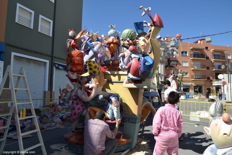 Plantà fallas Denia 2019 - Infantil de Baix la Mar