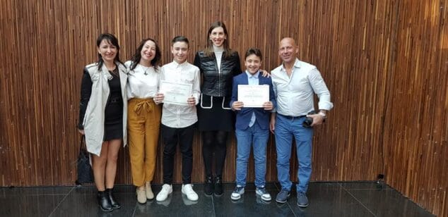 alumnos de primaria del colegio llebeig premiados por su expediente academico