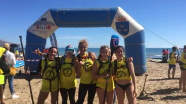 Componentes del Leclerq SUP Team en Burriana