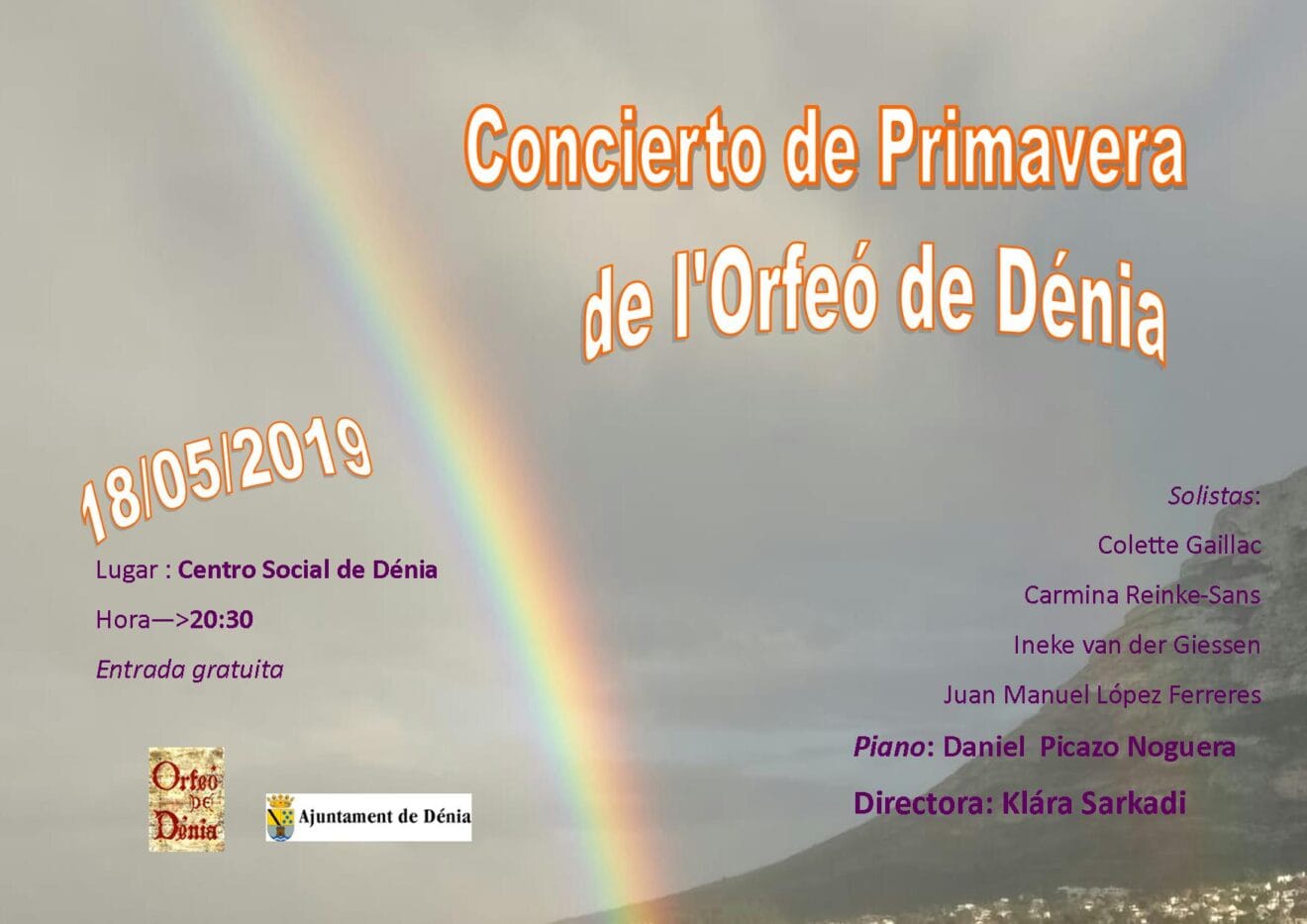 concierto de Primavera del Orfeó de Dénia