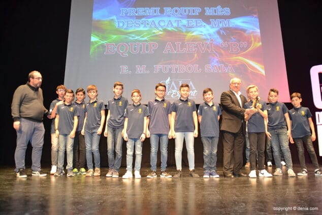 equipo alevin em futbol sala