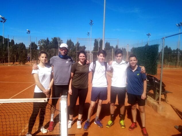 equipo cadete del club tenis denia