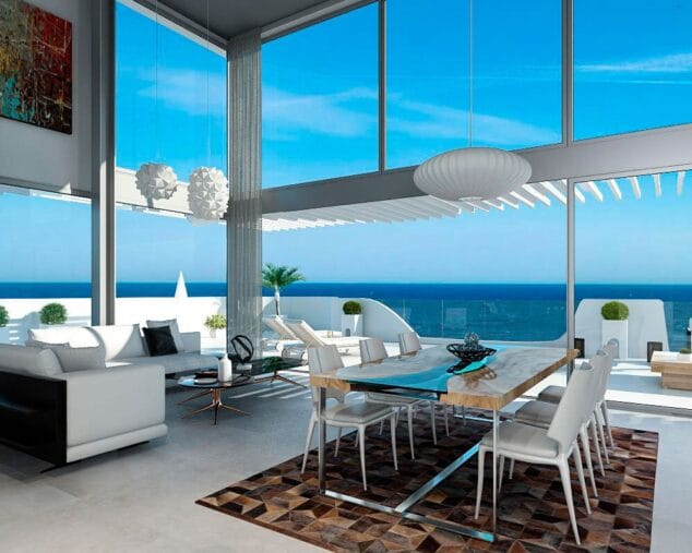 espacios con mucha luz en las olas