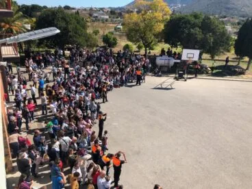 Exhibición en el parque de bomberos de Dénia