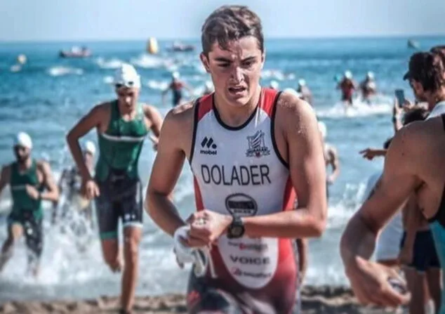 gabriel dolader durante una prueba
