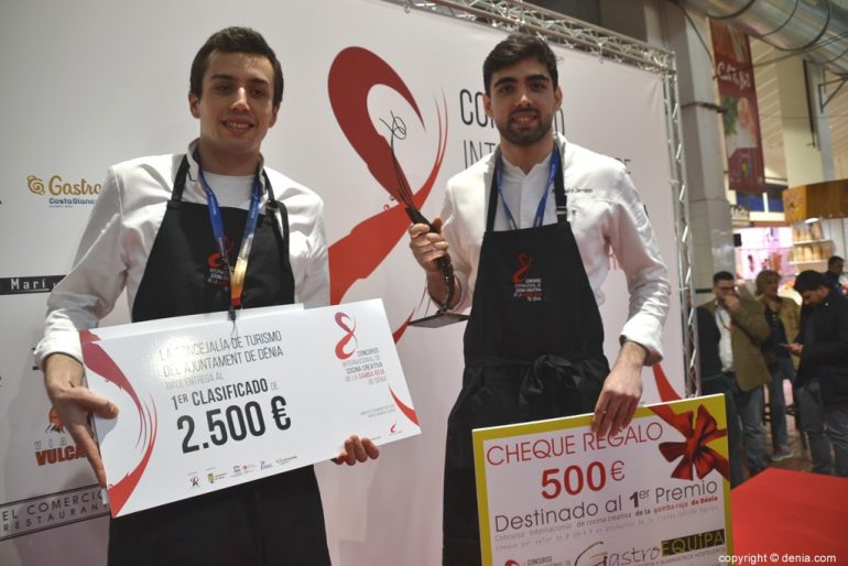 Ganadores del 8 Concurso Internacional de Cocina Creativa de la Gamba Roja de Dénia