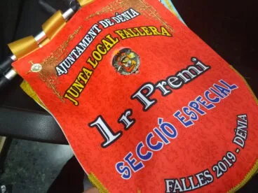 Entrega de premios de las fallas de Dénia