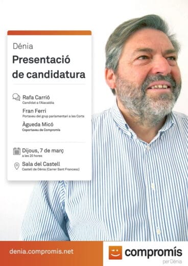 Presentación de la Candidatura de Rafa Carrió