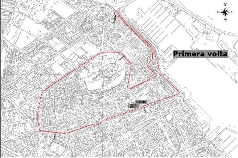 Recorrido primera vuelta Volta a Peu Dénia 2019