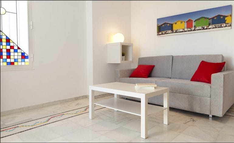 Sala de estar de la vivienda Deniasol