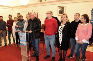 Vicent Grimalt en la presentación de los XIII Minijocs