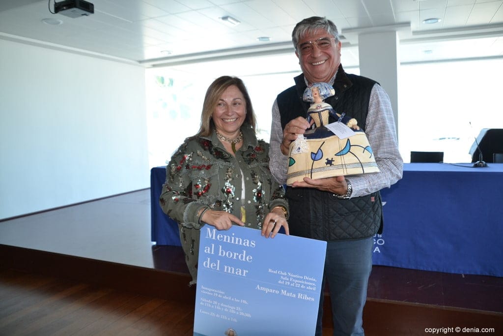 Las meninas artesanales de Amparo Mata llegan al Real Club Náutico de Dénia 1 amparo mata y jaime portoles
