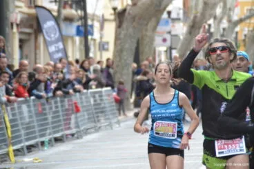 Andrea Abad entrando en meta