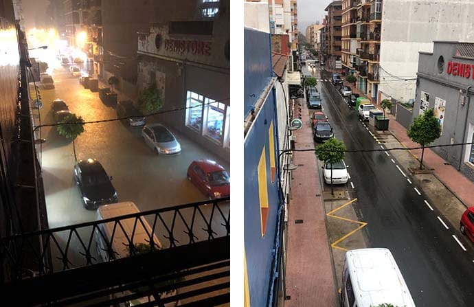antes y despues de una calle de denia