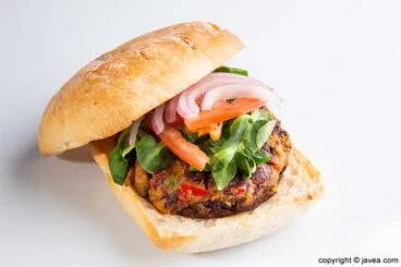 Burguer vegana Restaurante Ammos
