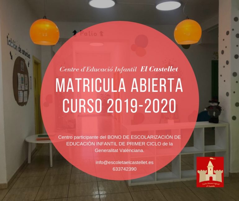 Curso 2019-2020 Escoleta el Castellet