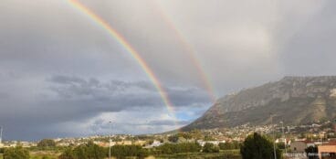 doble arcoiris en denia
