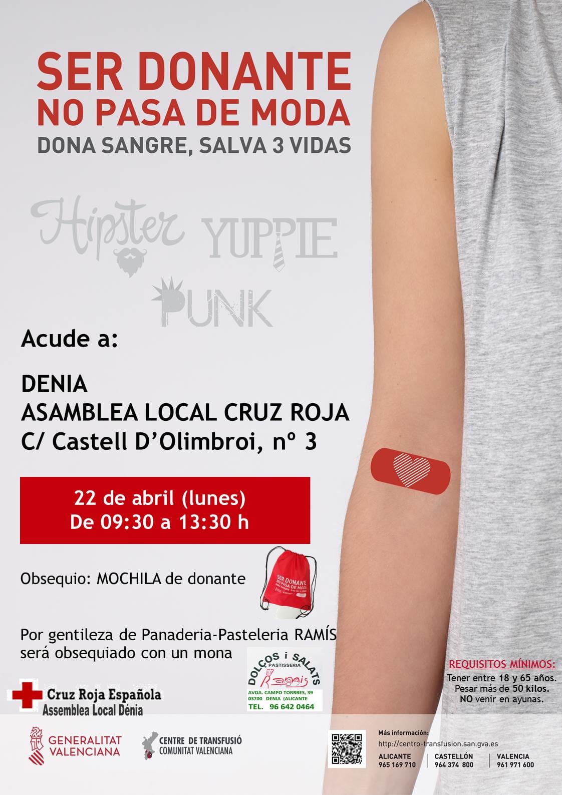 donacion de sangre lunes de pascua