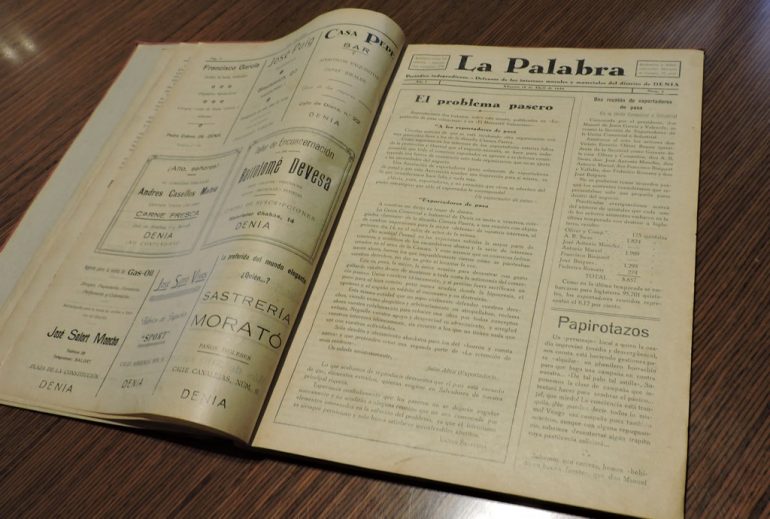 Ejemplar del periódico La Palabra