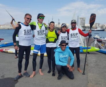 equipo leclerq sup en la prueba de alicante