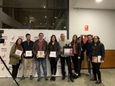 Falleros del Oeste en la entrega de premios