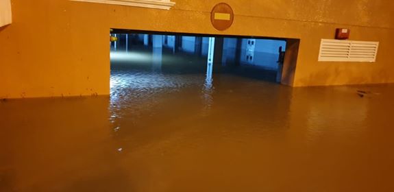 garaje denia inundado