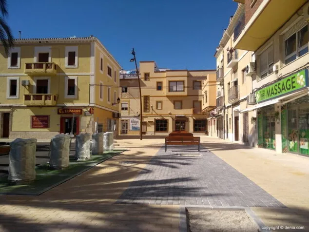 obras de remodelacion de la plaza de la fontanella