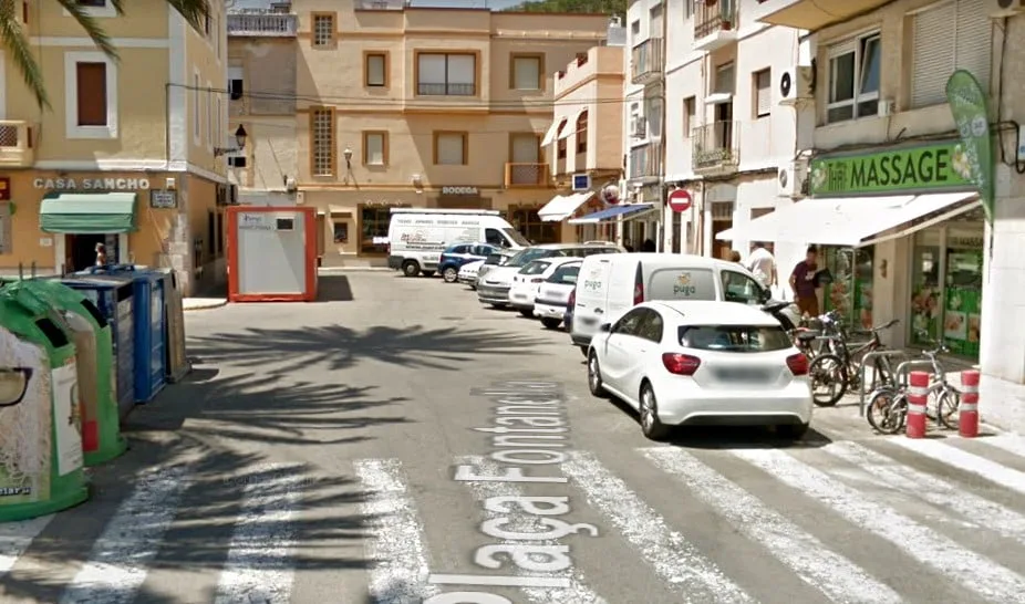 plaza de la fontanella antes de las obras