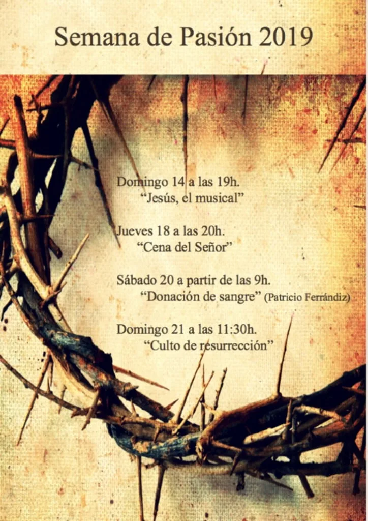 semana de la pasion en la iglesia evangelica bautista la trinitat