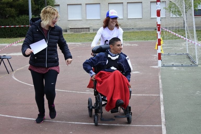 Una de las carreras de la Volta a Peu Per la Inclusió