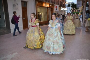 Elección de las falleras mayores de Dénia 2020 – Corte de honor