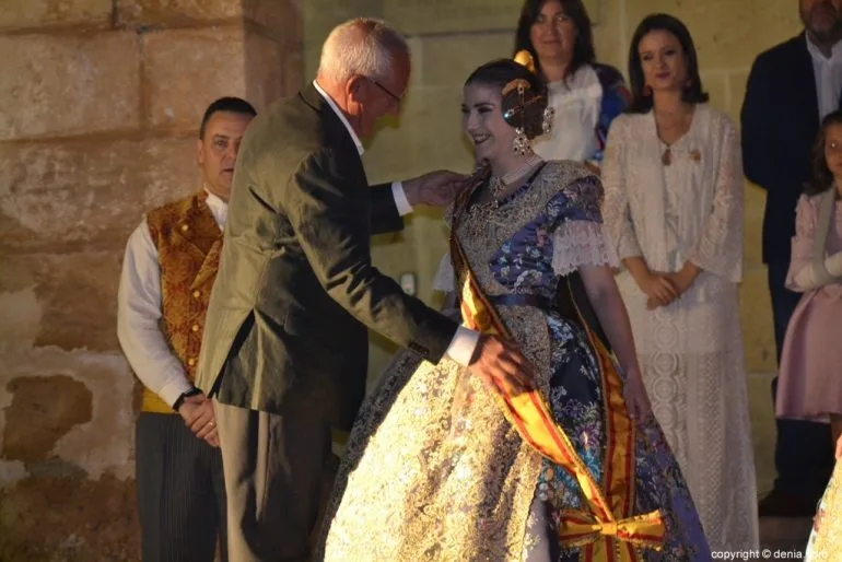 Elección de las falleras mayores de Dénia 2020 - Imposición de banda