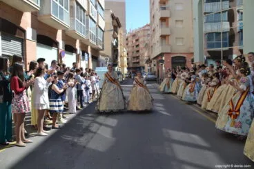 Despedida de las falleras mayores de Dénia 2019 – Llegada de Amparo Y neus