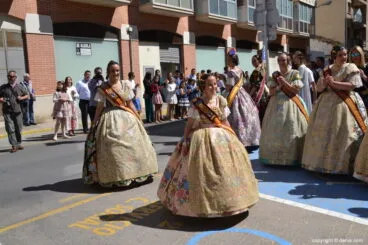 Despedida de las falleras mayores de Dénia 2019 – Llegada de Amparo Y neus