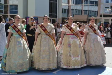 Despedida de las falleras mayores de Dénia 2019 – Corte de honor