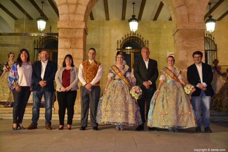Elección de las falleras mayores de Dénia 2020 - Autoridades locales