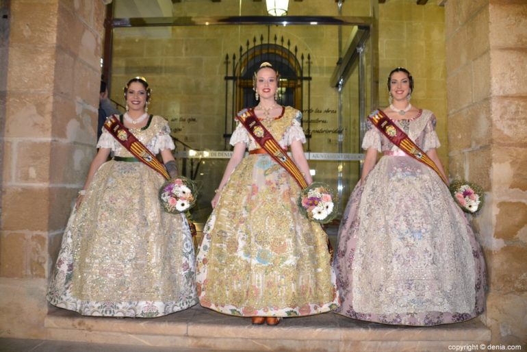 Election of the greater falleras of Dénia 2020 - Court of honor of Safir Malonda