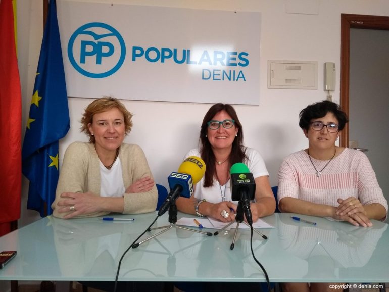 Candidatas del PP a las alcaldías de Xàbia, Dénia y Gata de Gorgos