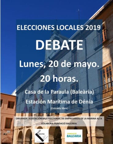 Debate entre los candidatos a la alcaldía de Dénia