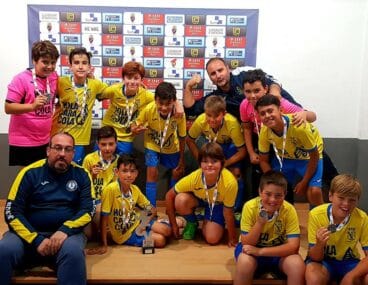 Equipo Alevín B de la EM Fútbol Sala Dénia