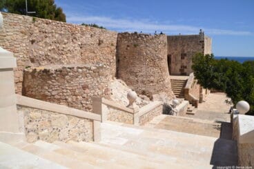 escalera del palau del duc de lerma en el castillo de denia